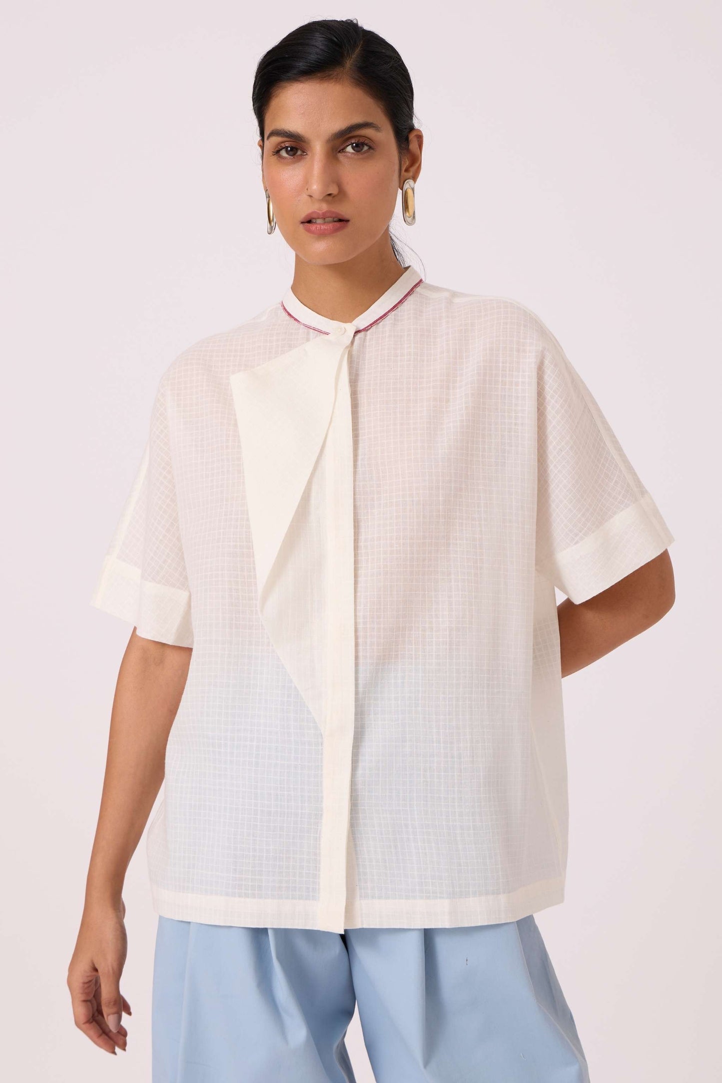 Noah White Handwoven Top