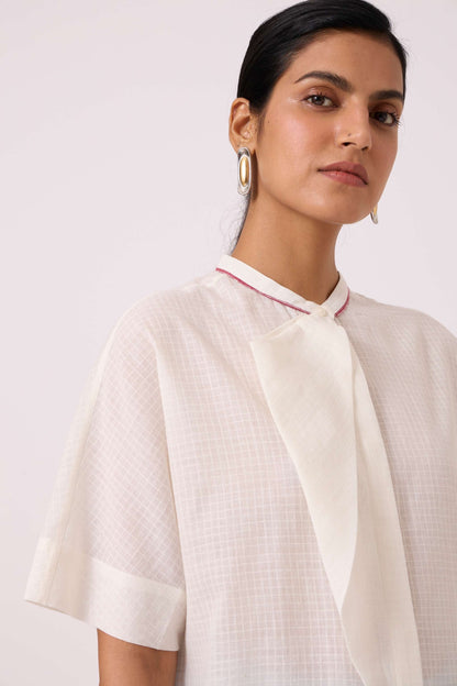 Noah White Handwoven Top