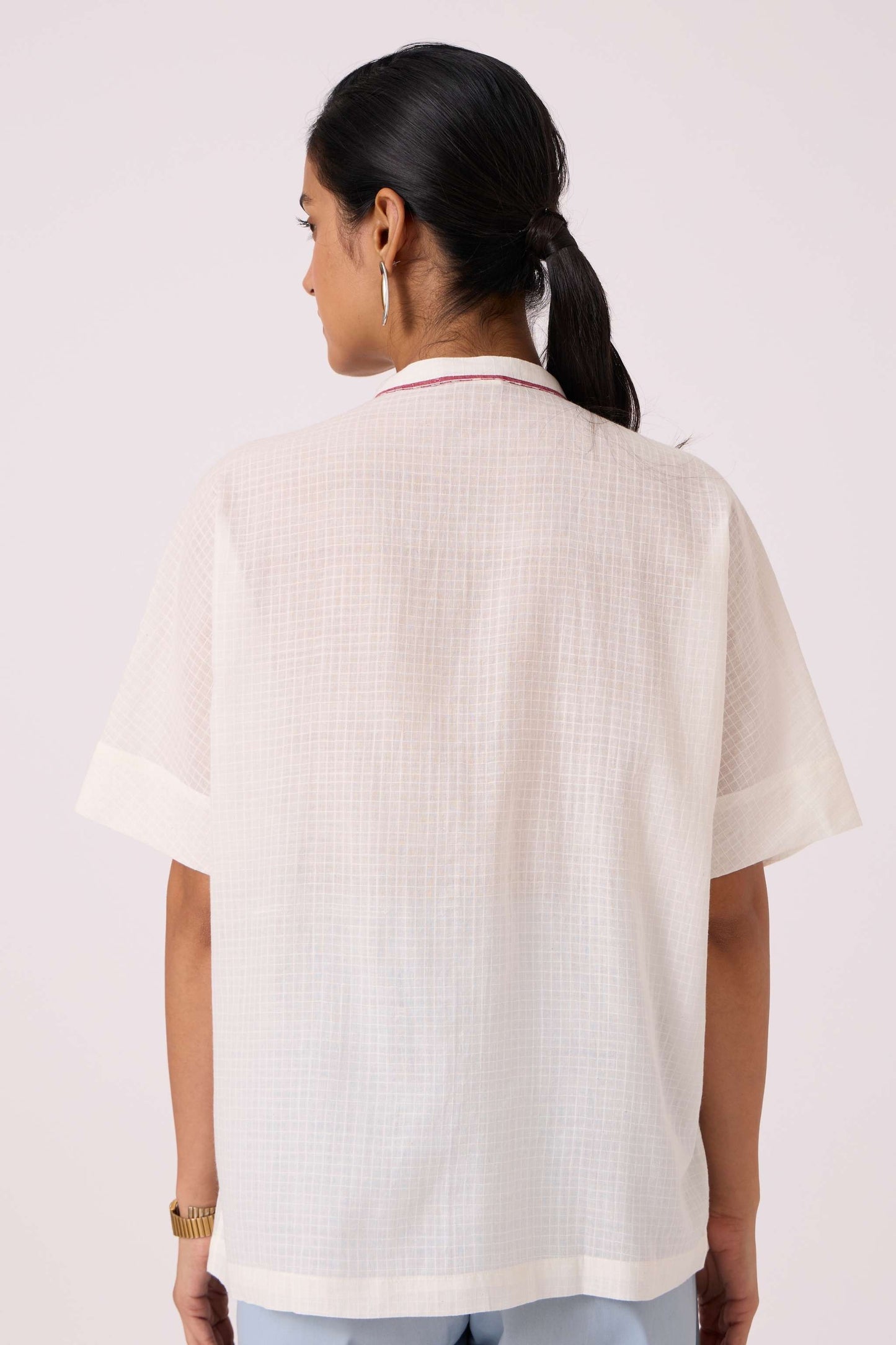 Noah White Handwoven Top