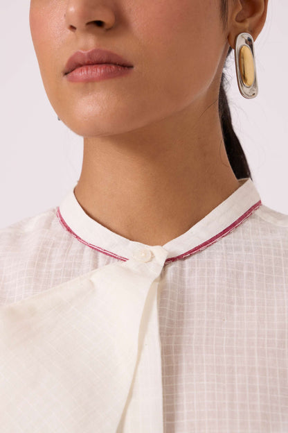 Noah White Handwoven Top