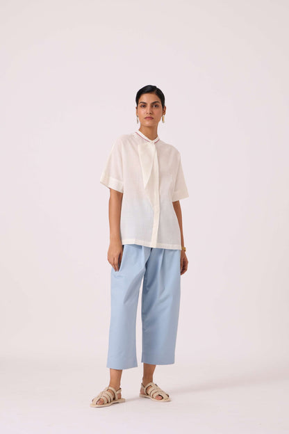 Noah White Handwoven Top