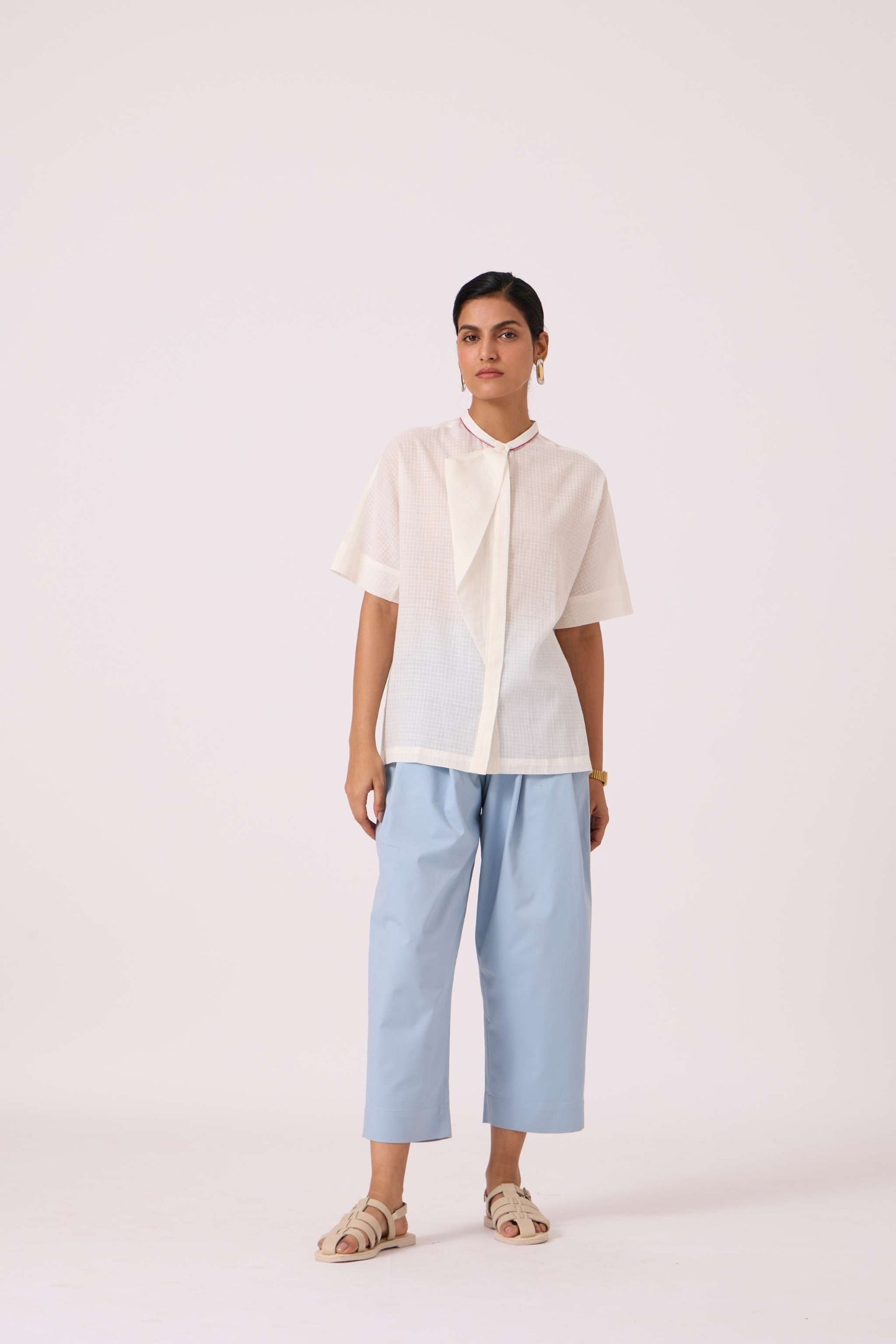 Noah White Handwoven Top