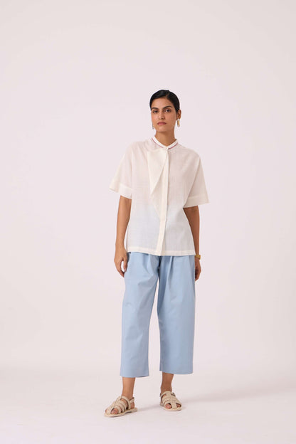 Noah White Handwoven Top