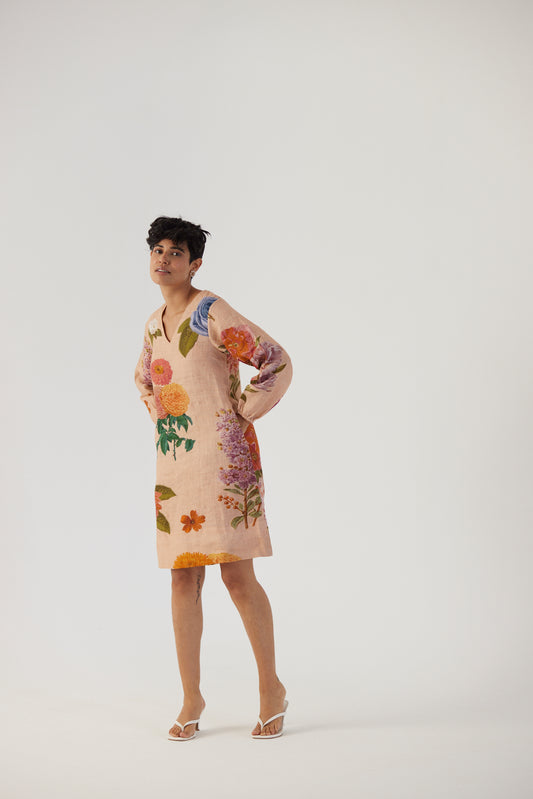 Vintage Garden Short Dress