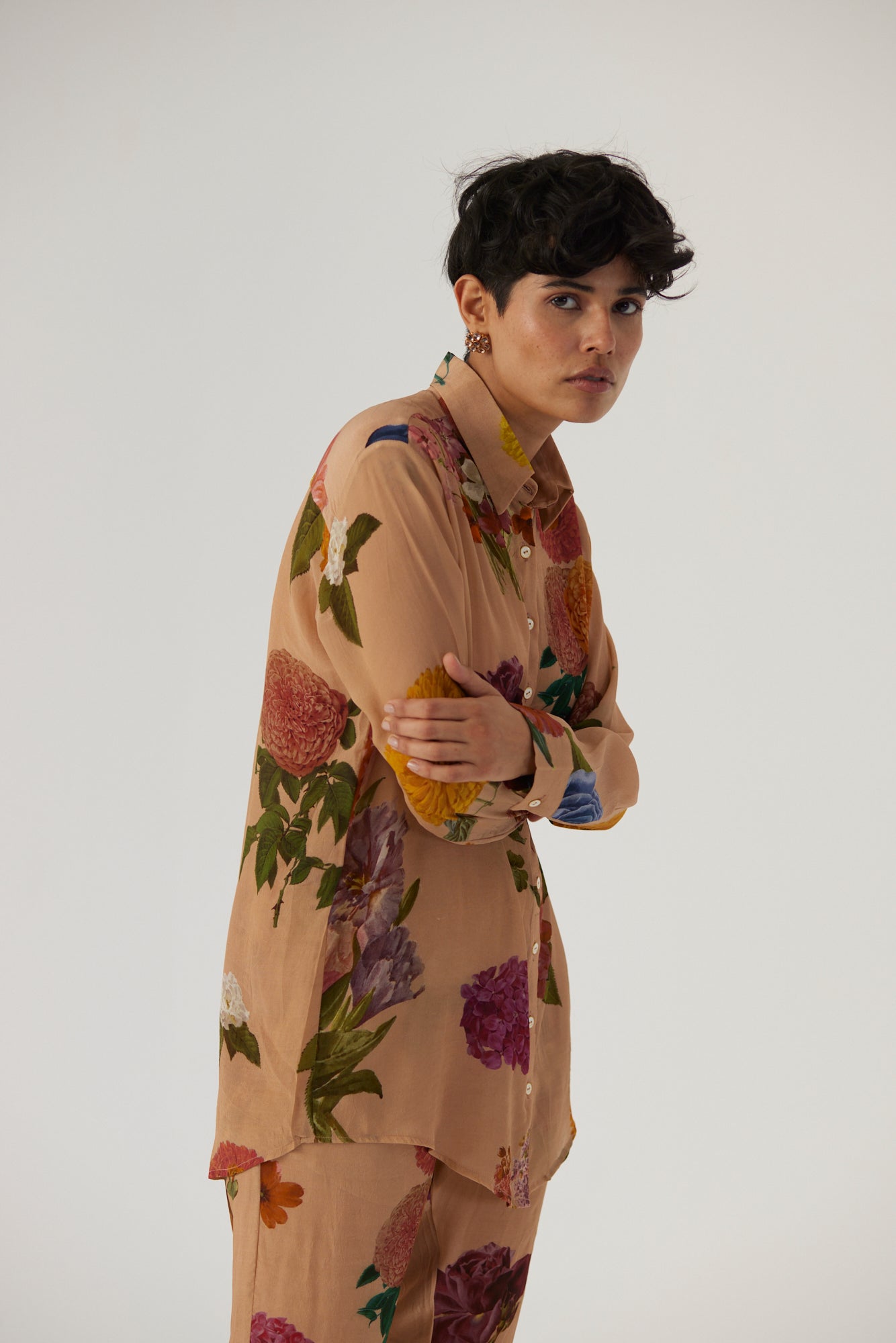 Vintage Garden Crepe Coord Set