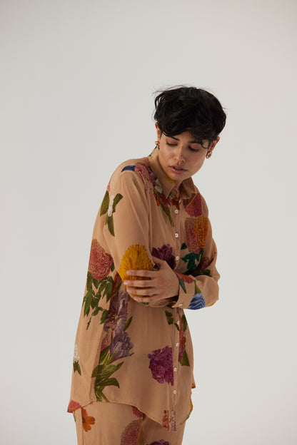 Vintage Garden Crepe Coord Set