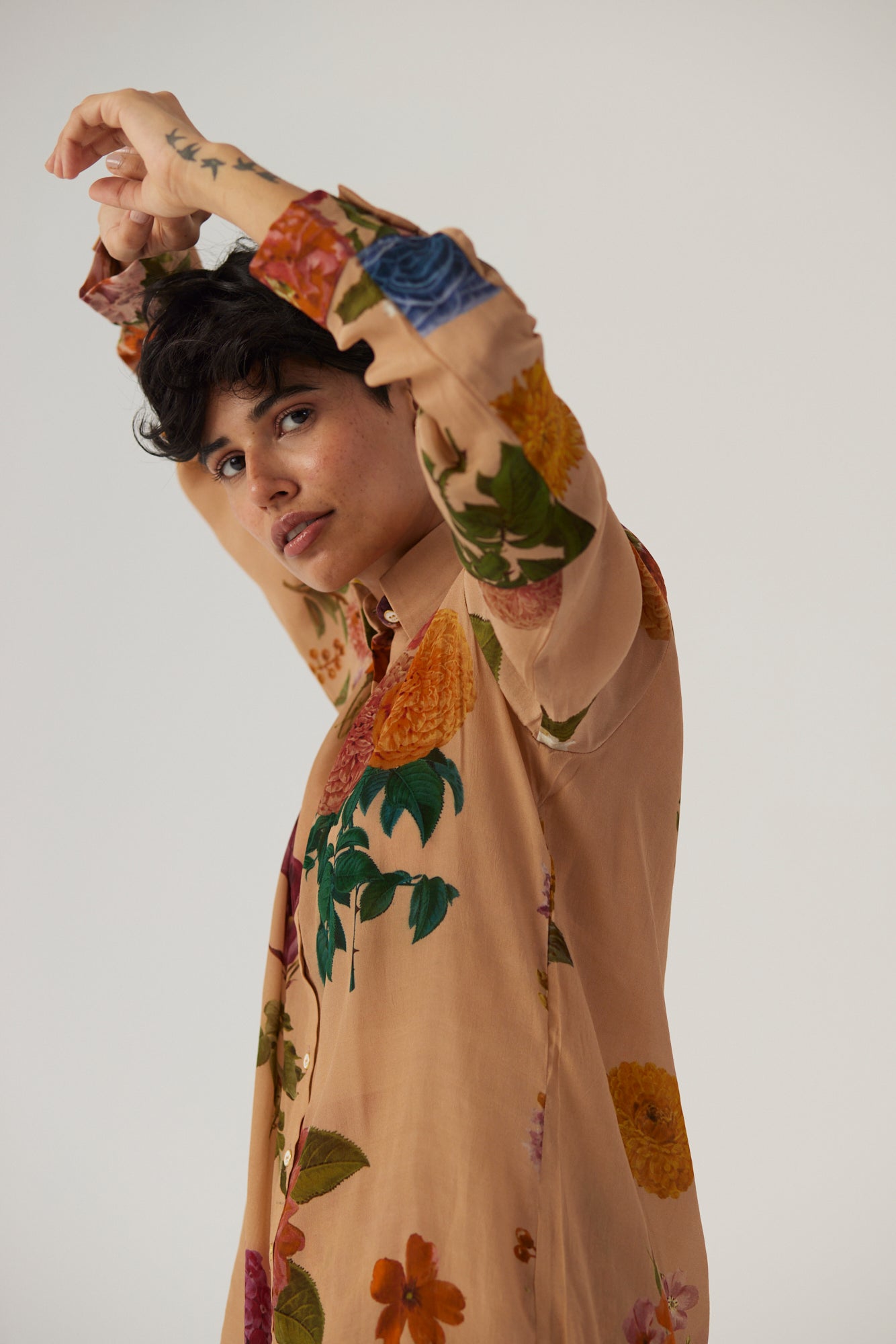 Vintage Garden Crepe Coord Set