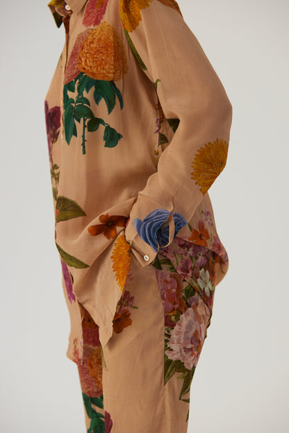 Vintage Garden Crepe Coord Set