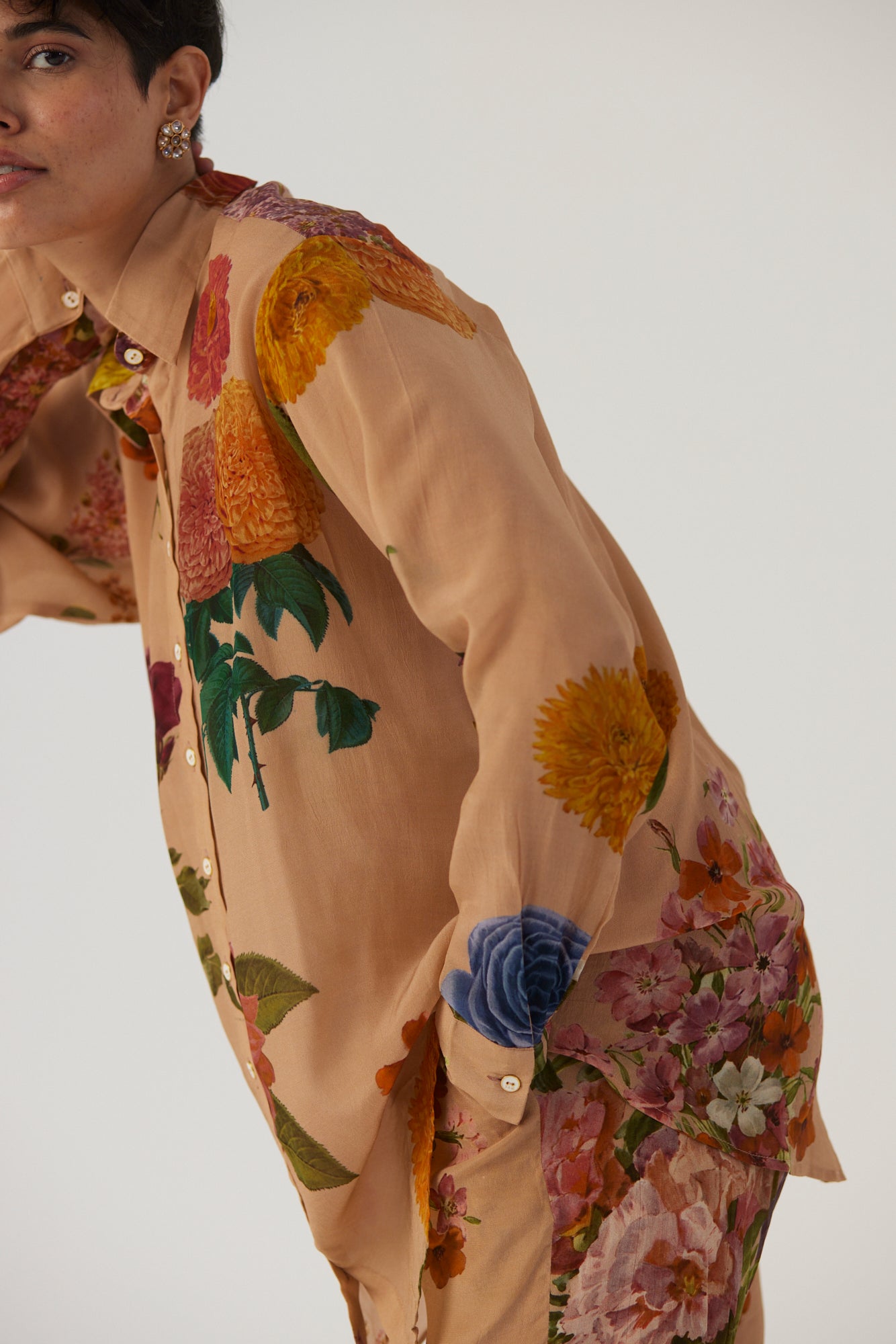 Vintage Garden Crepe Coord Set