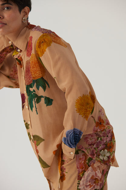 Vintage Garden Crepe Coord Set