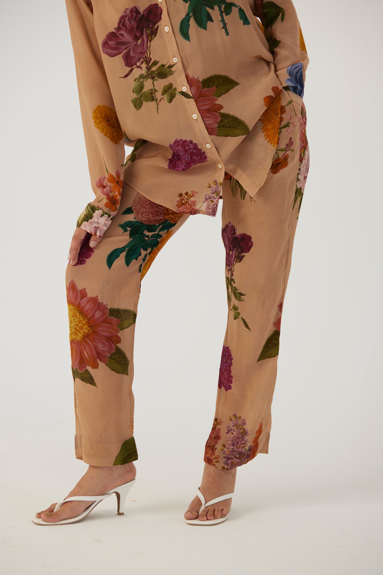 Vintage Garden Crepe Coord Set