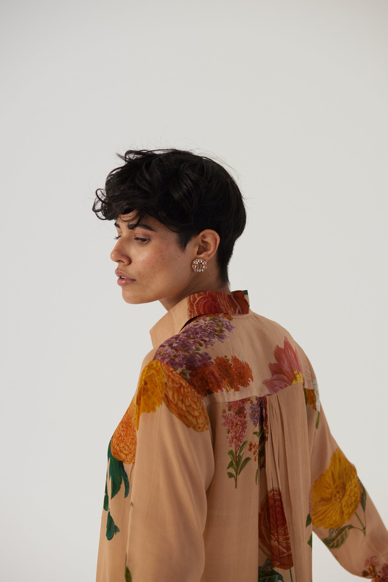 Vintage Garden Crepe Coord Set