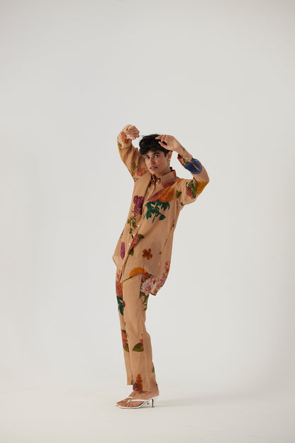 Vintage Garden Crepe Coord Set