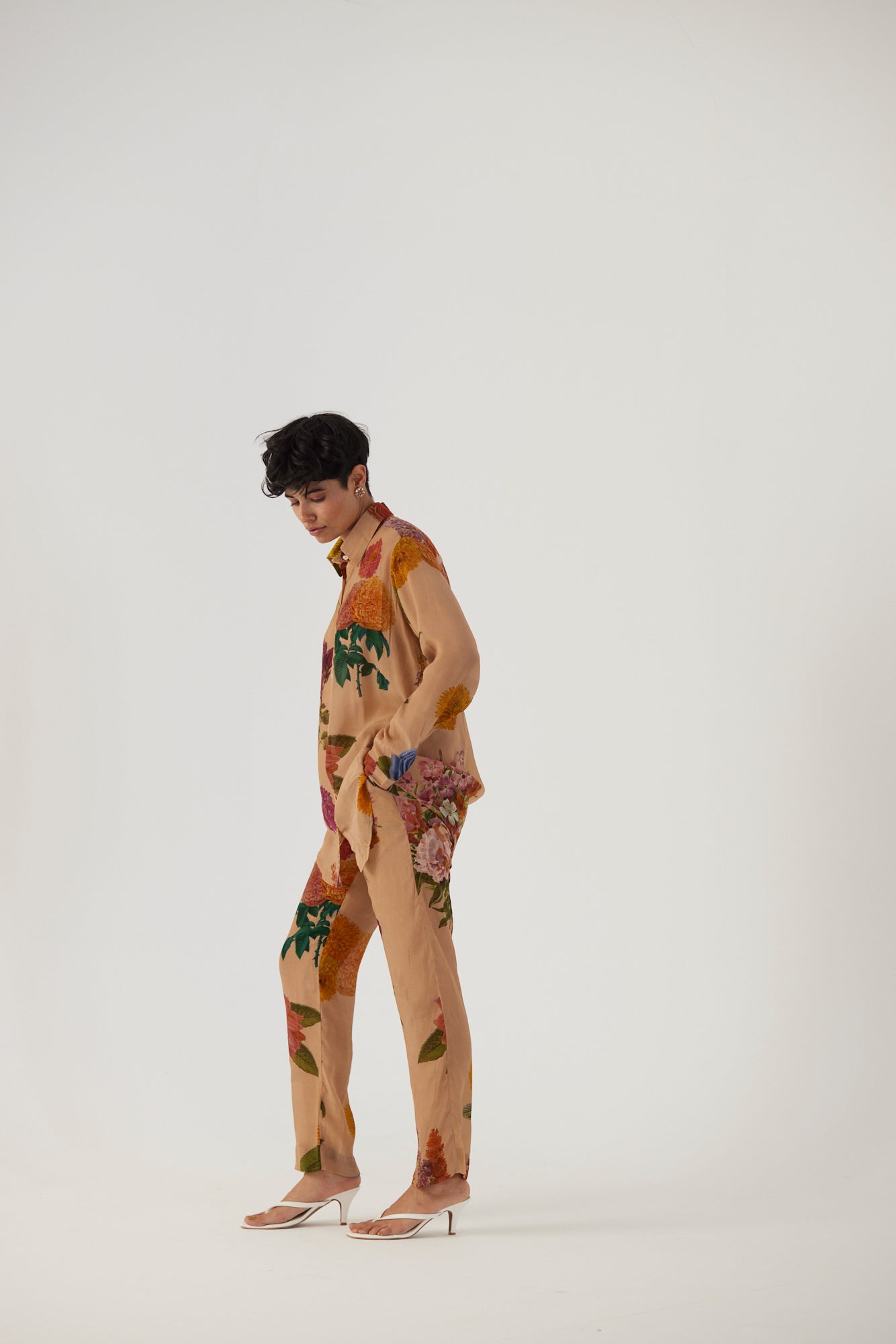 Vintage Garden Crepe Coord Set