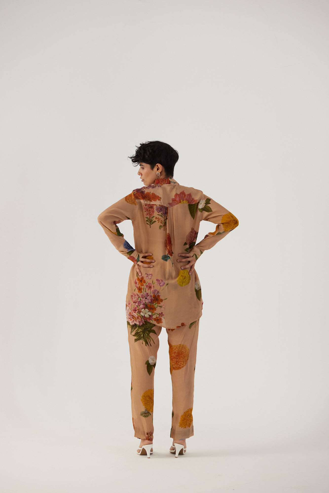 Vintage Garden Crepe Coord Set