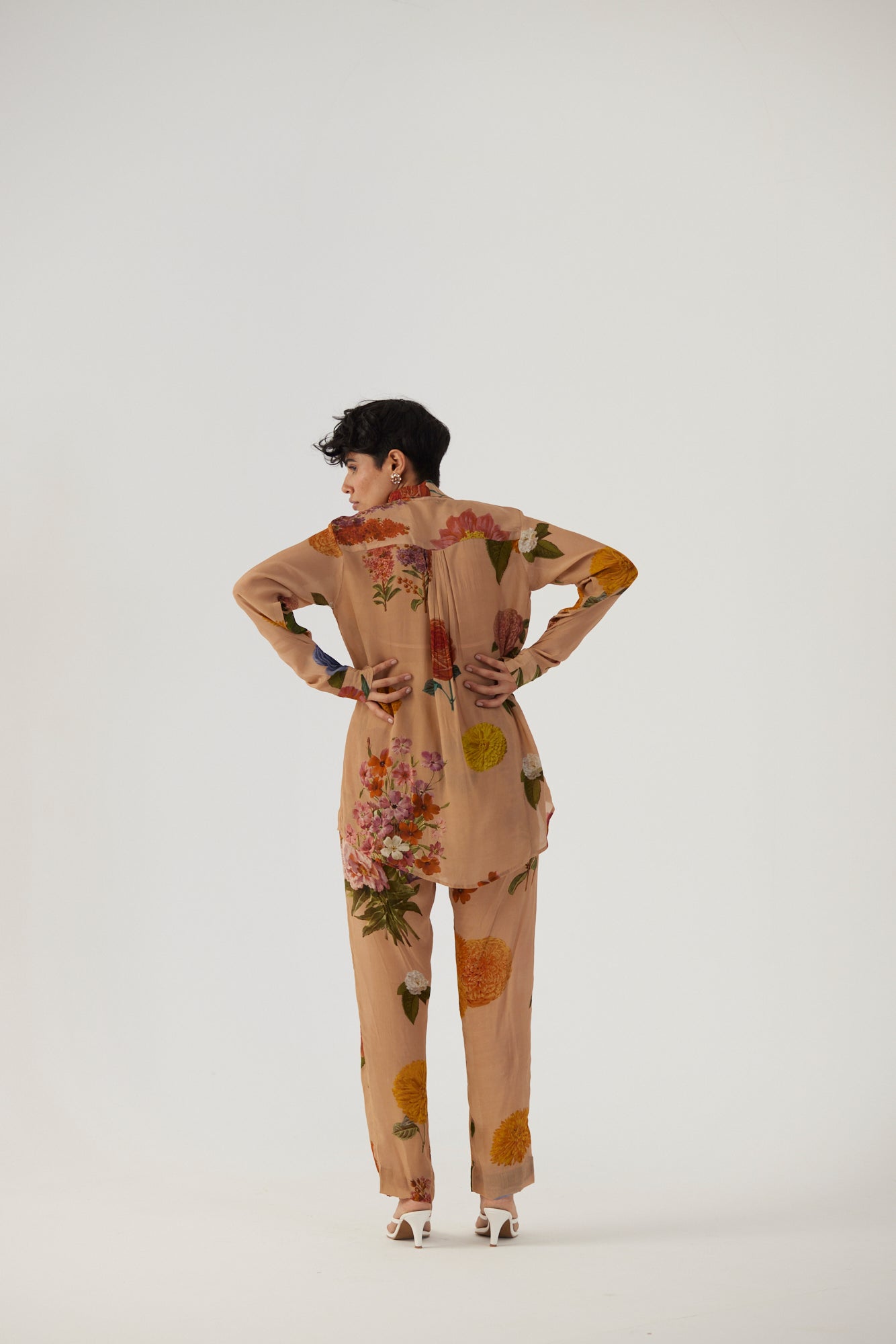 Vintage Garden Crepe Coord Set