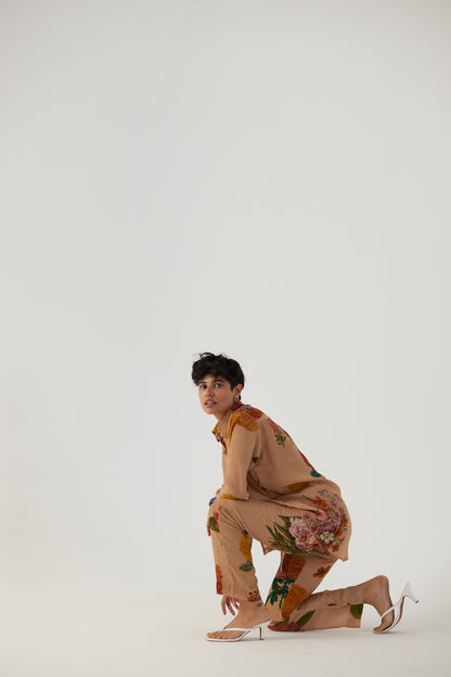 Vintage Garden Crepe Coord Set