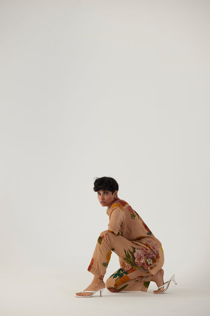 Vintage Garden Crepe Coord Set