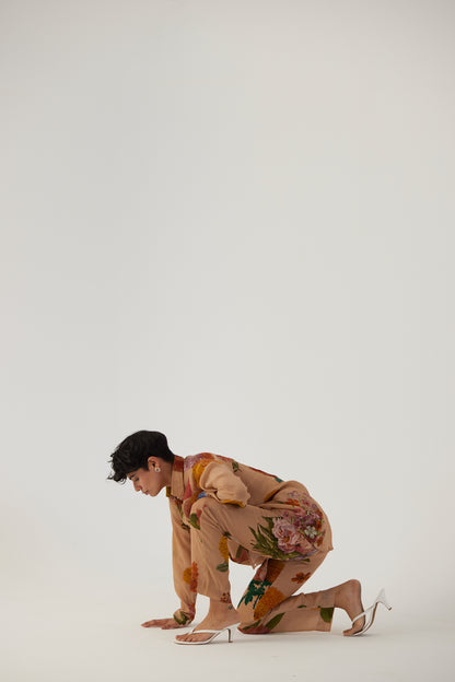 Vintage Garden Crepe Coord Set