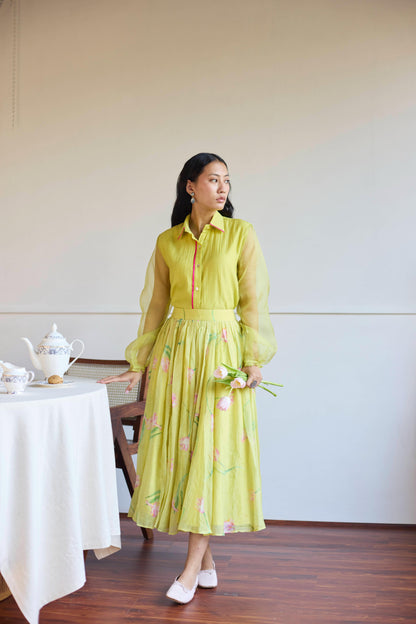 Lime Tulip Skirt