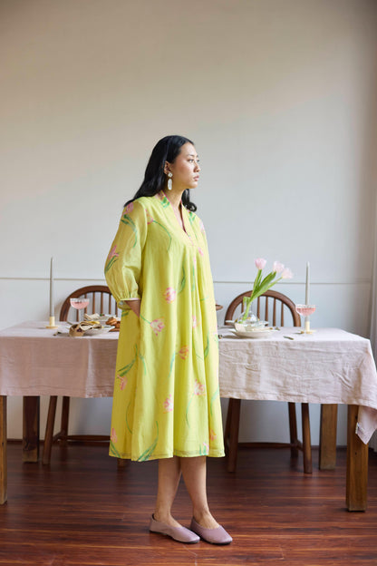 Lime Tulip Dress