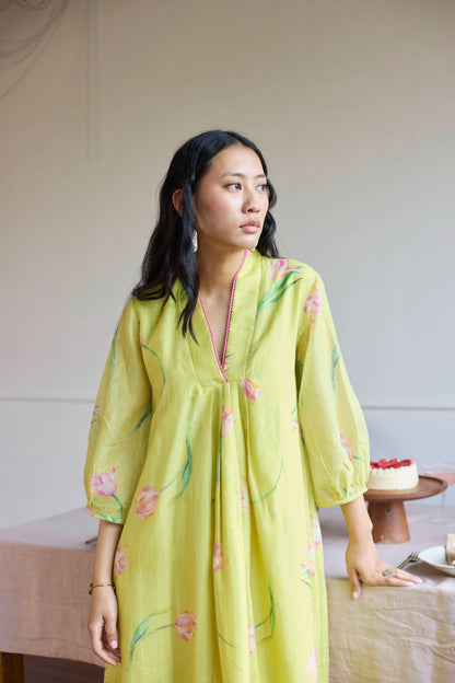 Lime Tulip Dress