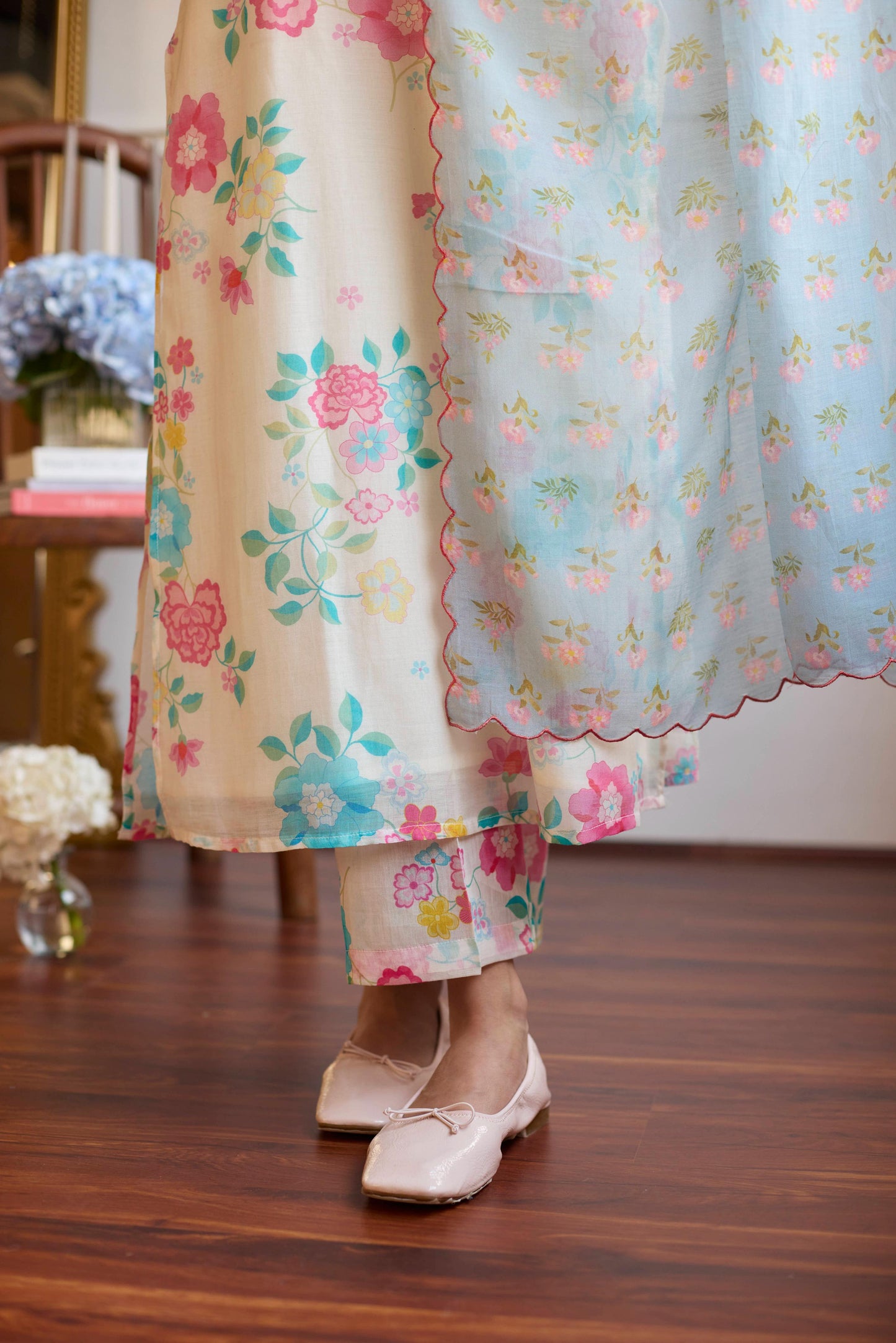 Ivory Powder Blue Set