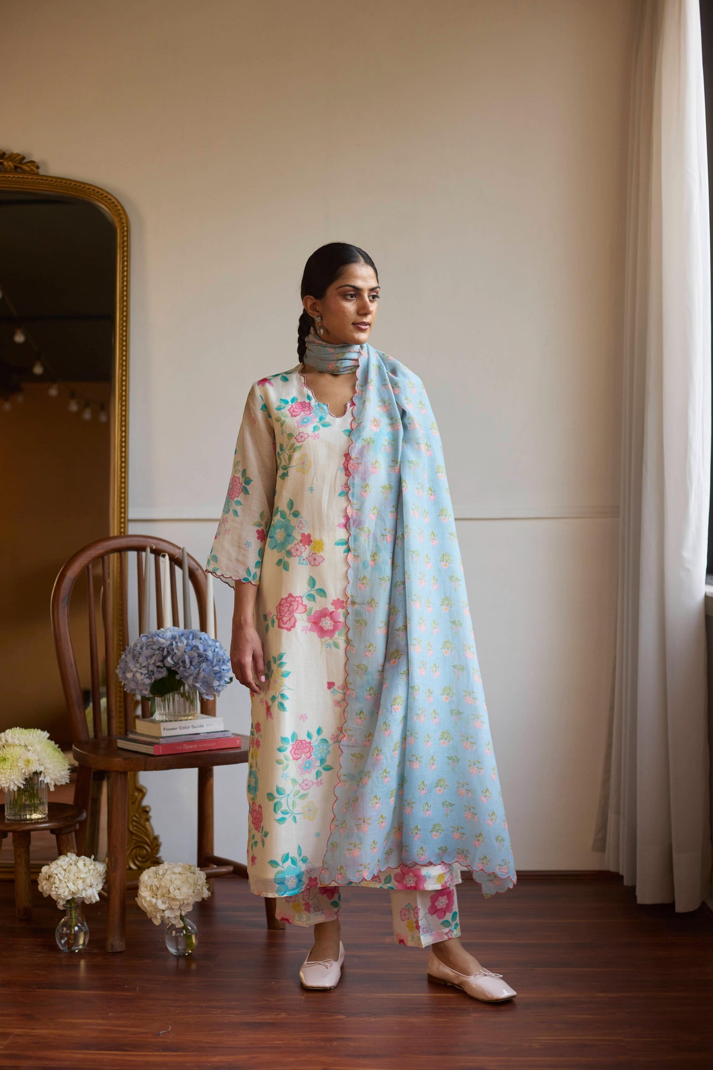 Ivory Powder Blue Set