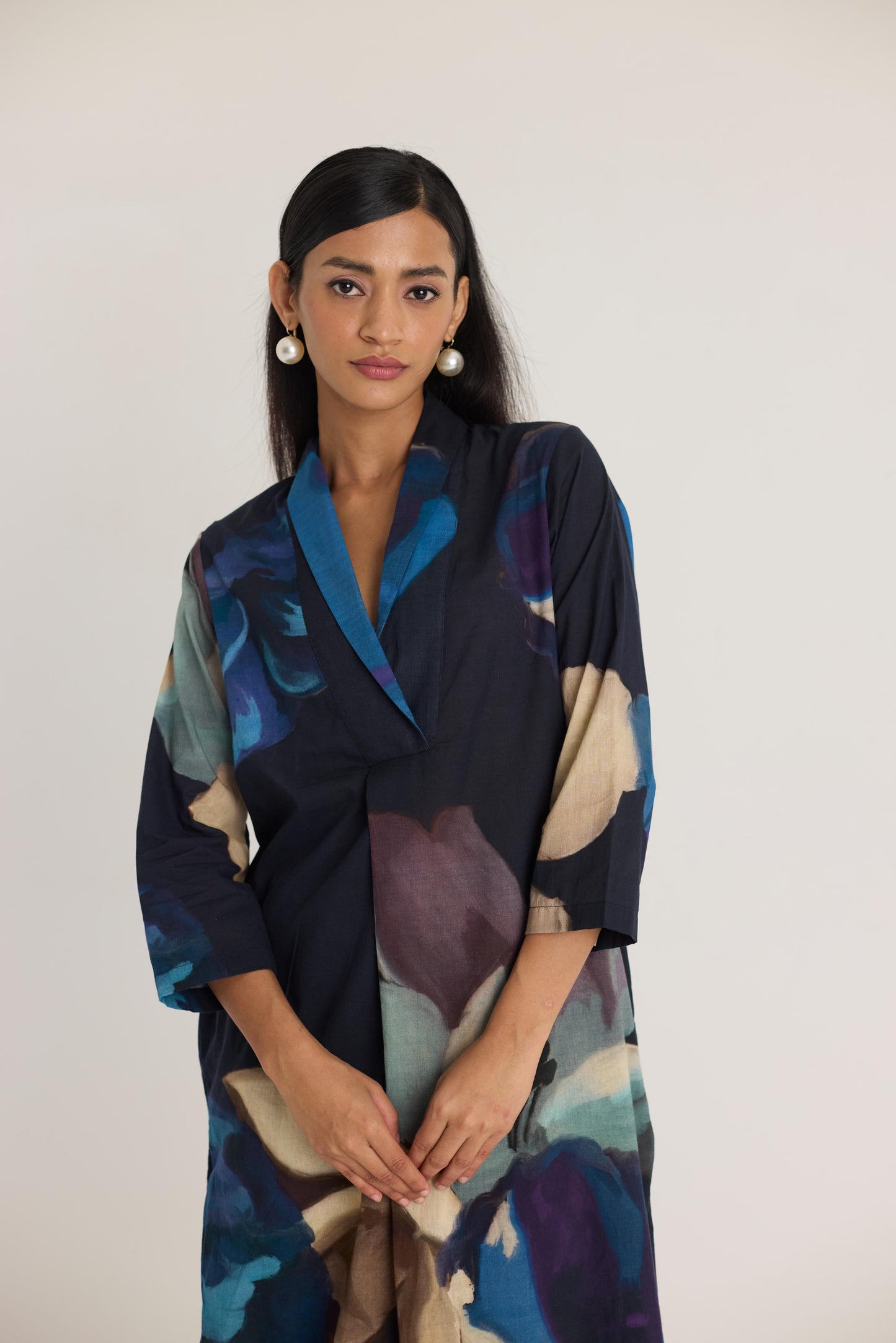 Rocco Shawl Collar Kurta Set