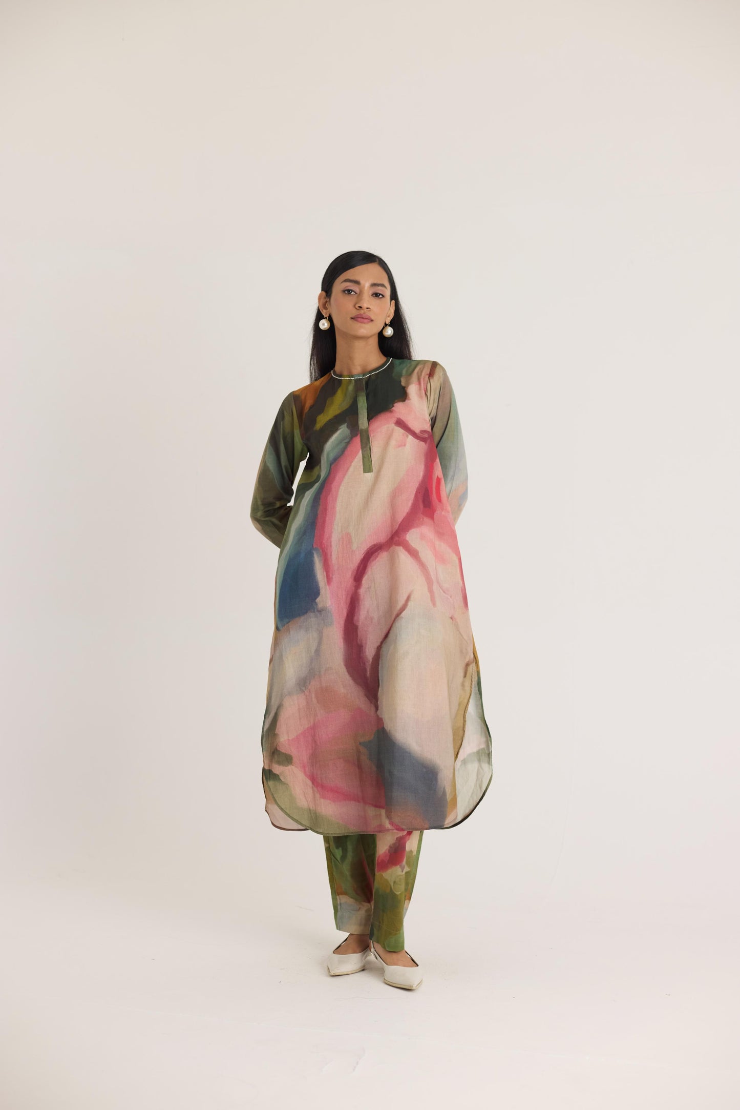 Tilly Long Cotton Kurta Set