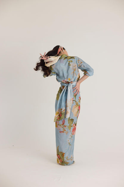 Taffy Tie-up Top & Skirt Set