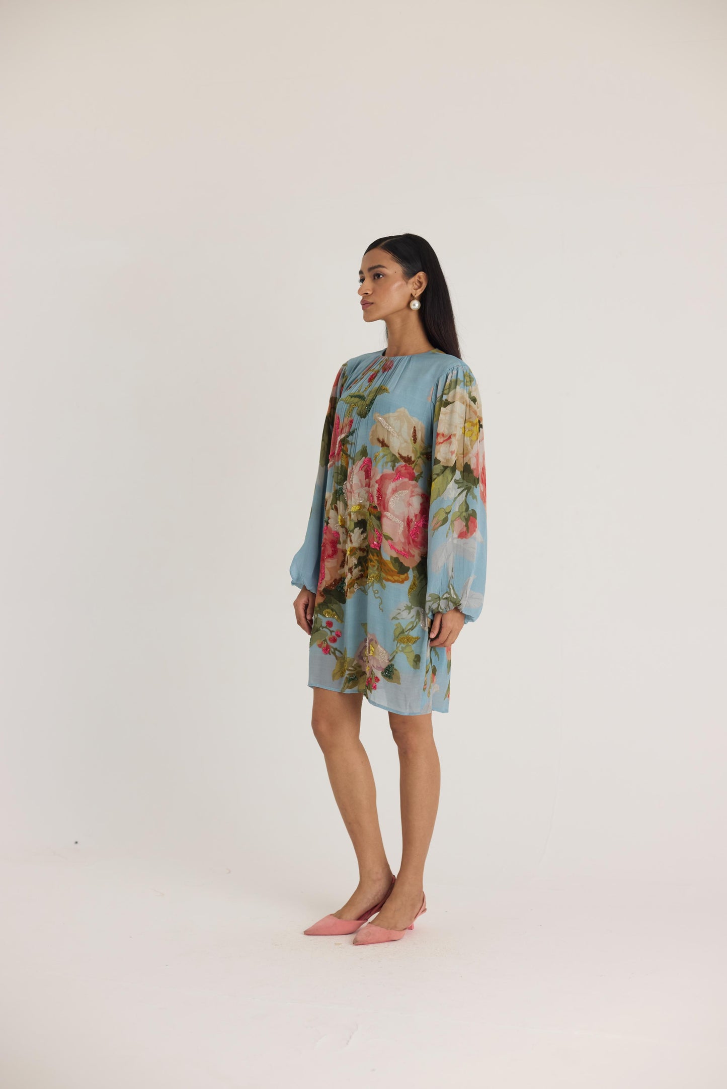 Taffy Embroidered Short Dress