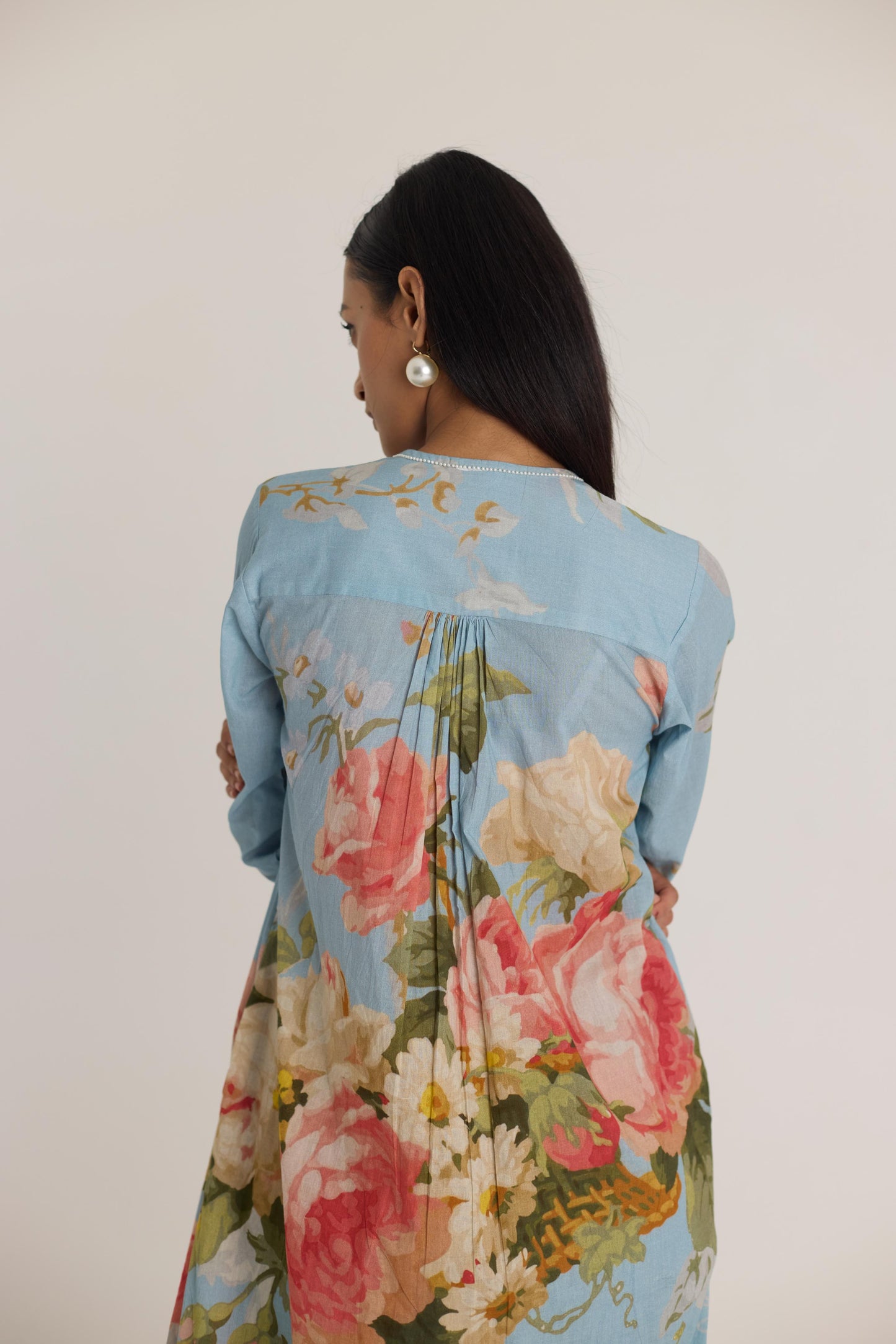 Taffy Long Cotton Kurta Set