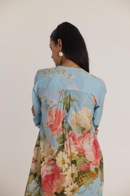 Taffy Long Cotton Kurta Set