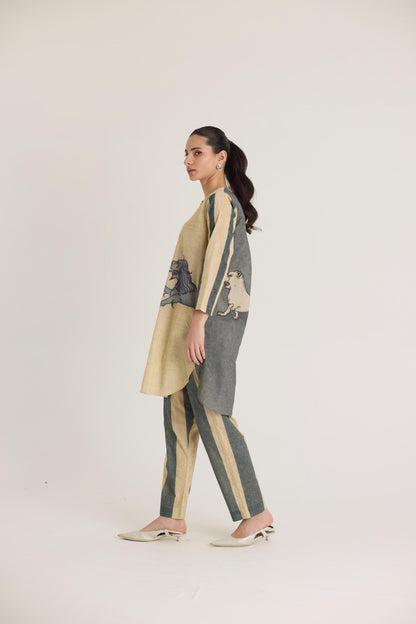 Paws Short Kurta Set