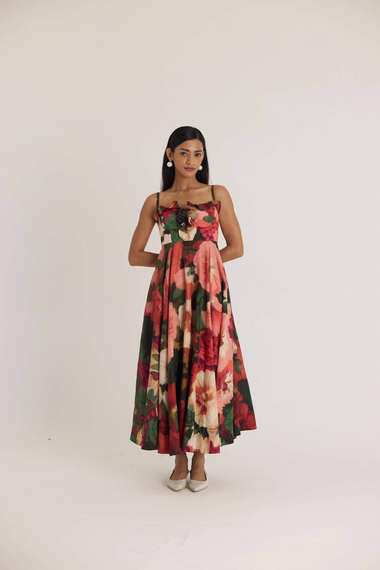 Scarlett  Cotton Frill Dress