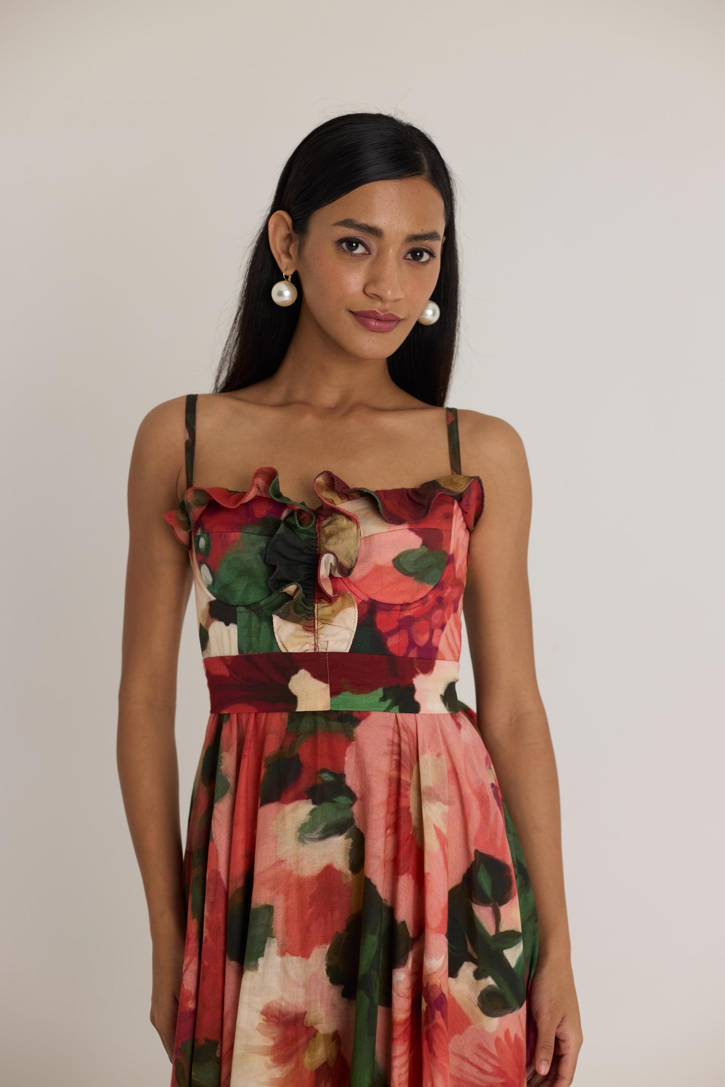 Scarlett  Cotton Frill Dress