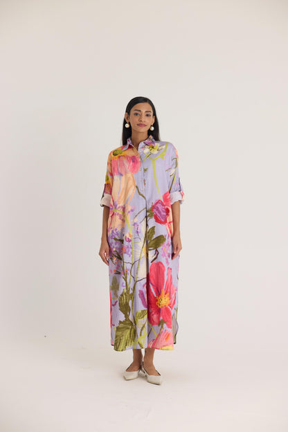 Dolly Purple Shirt Dress