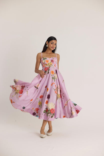 Giggle Berry Flared Bralette Dress