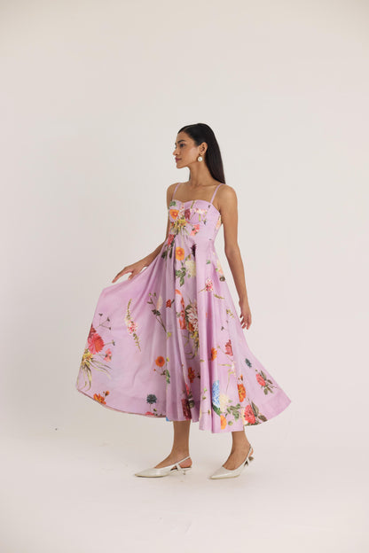 Giggle Berry Flared Bralette Dress