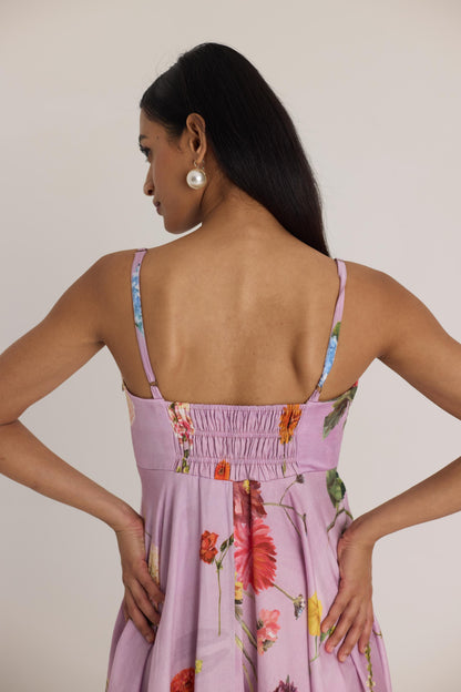 Giggle Berry Flared Bralette Dress