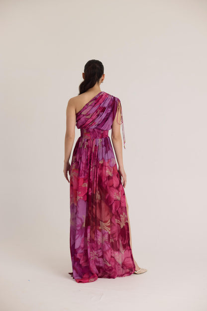 Violet One Shoulder Dress