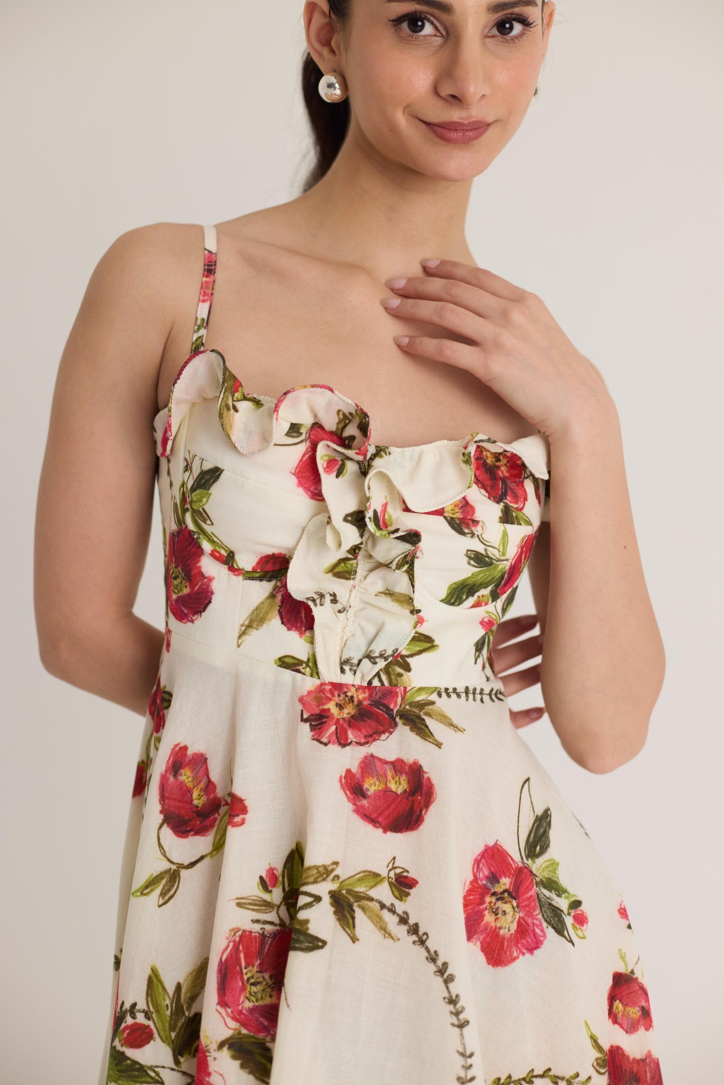 Rosita Cotton Frill Dress