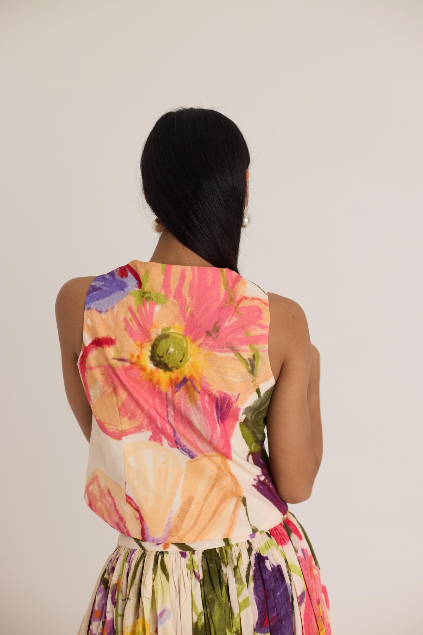 Dolly White Waistcoat & Skirt Set