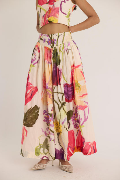 Dolly White Waistcoat & Skirt Set