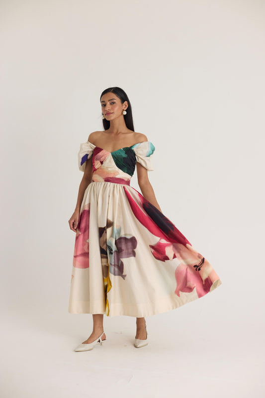 Lila Puff Sleeve Dress