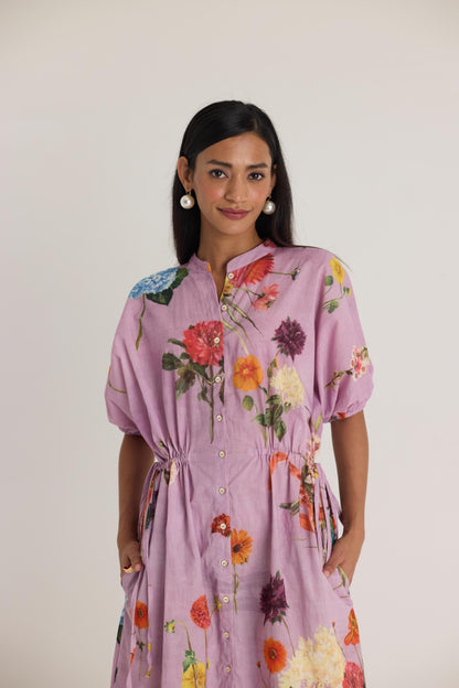 Giggle Berry  Lilac Side Tie Up Dress