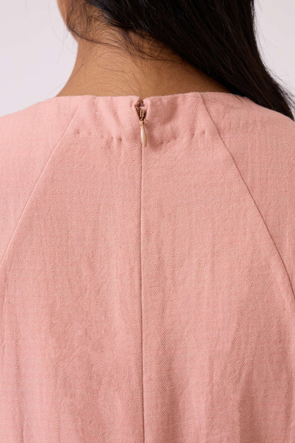 Vronsky Pink Handwoven Jumpsuit