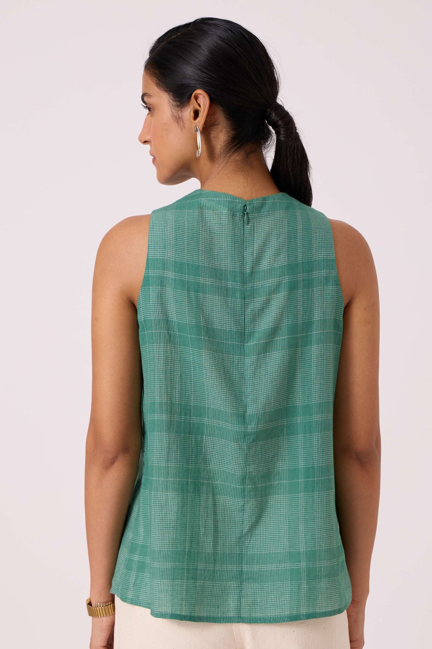 Sonya Green Handwoven Top