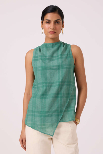 Sonya Green Handwoven Top